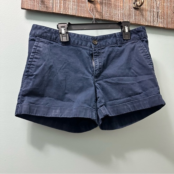 Banana Republic | City Chino Shorts | Size 4P Navy Blue - Picture 10 of 11